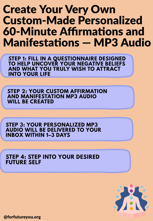 Custom-Made Personalized Affirmations and Manifestations MP3 Audio — 60 Minutes Long