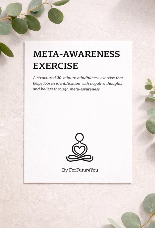 Meta-awareness guided mindfulness exercise (audio) + guide — Beginner friendly + FREE LIVING FROM AWARENESS SHORT E-HANDBOOK